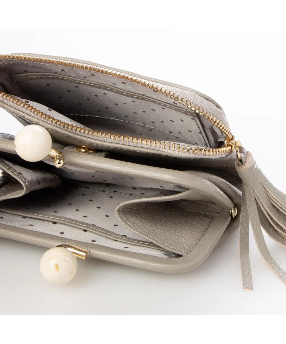 UNBILLION 【テレビ ドラマ着用アイテム】perche アクリル玉がま口2つ折り財布 