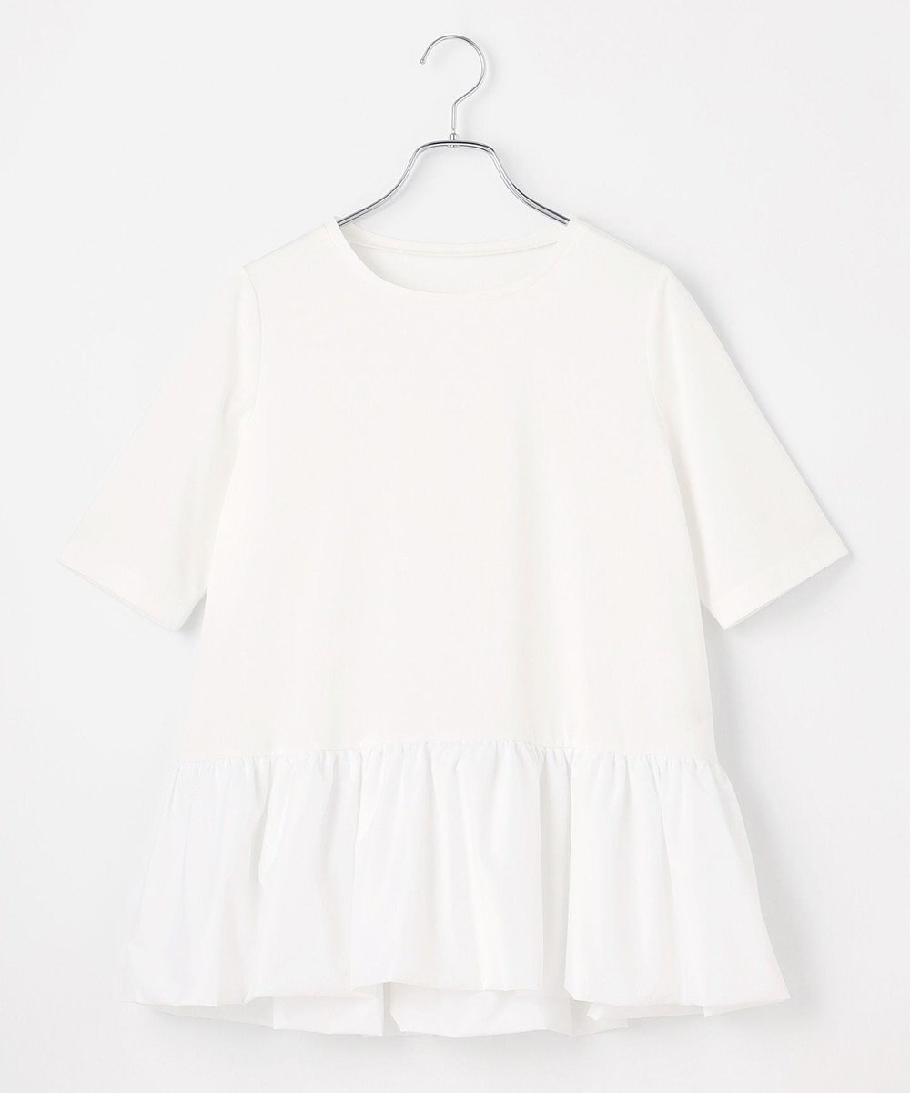 #Newans 【撥水・吸水速乾】コンビネーションペプラムチュニックカットソー 