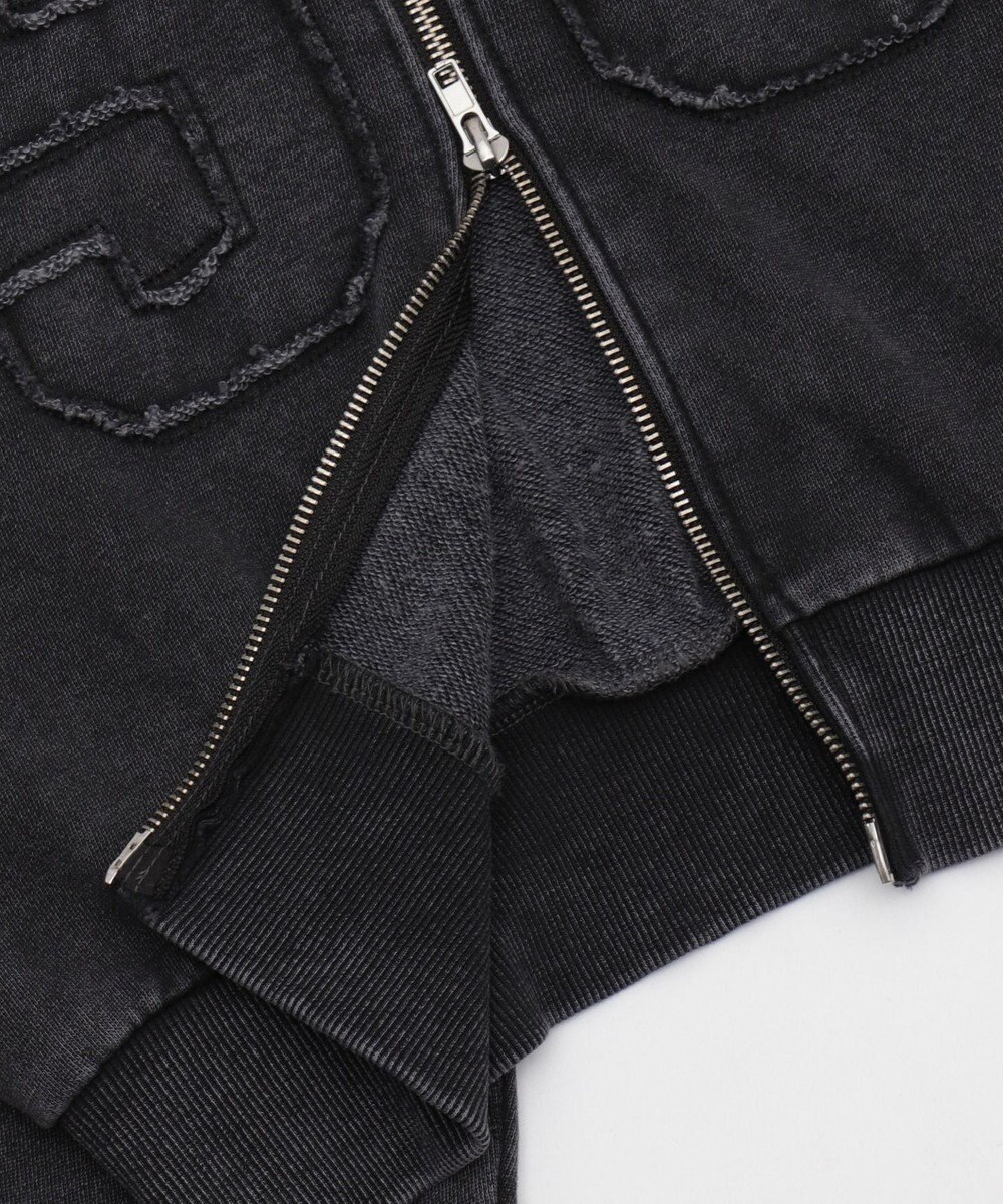 WEGO ファーフードショートZIPパーカー 