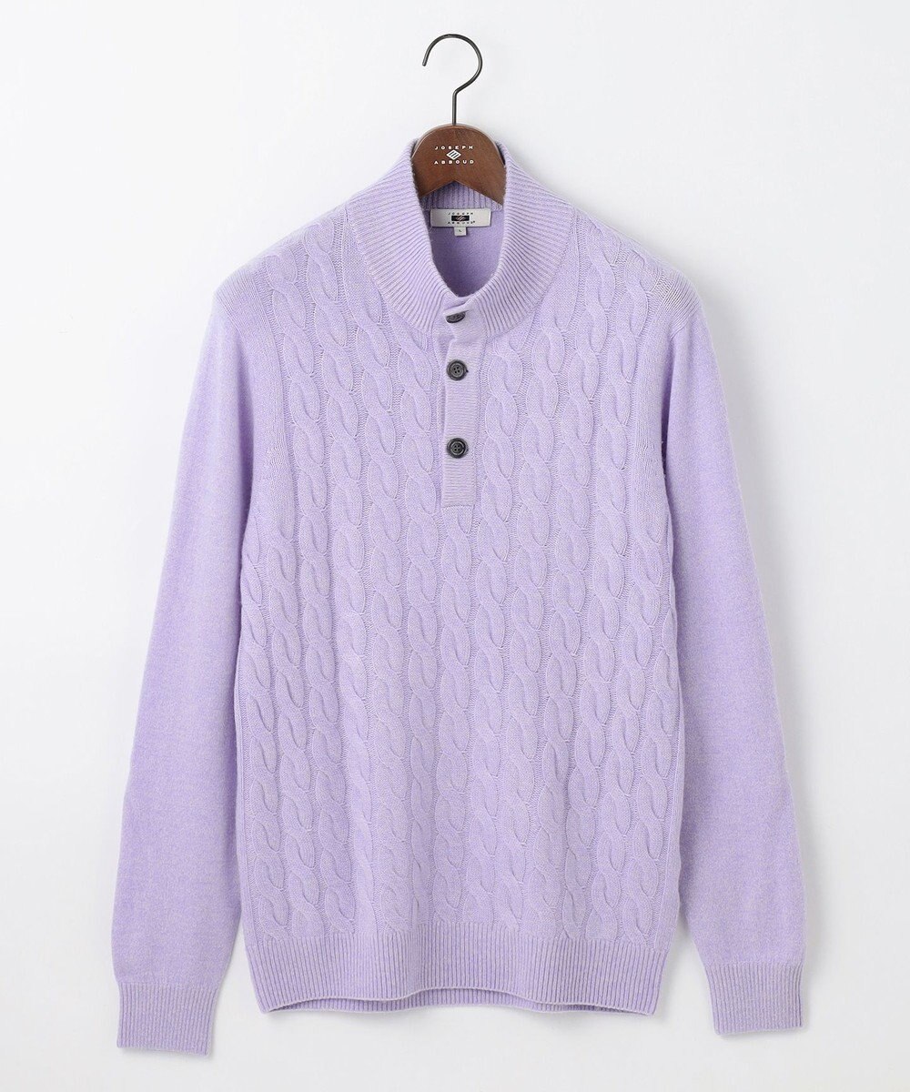 JOSEPH ABBOUD 【カシミヤ混/洗える】カシミヤブレンド ハイネック プルオーバー ニット 