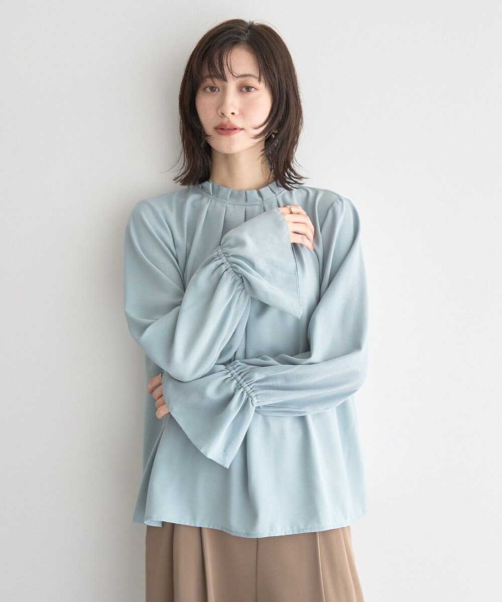 YECCA VECCA タックデザインブラウス 