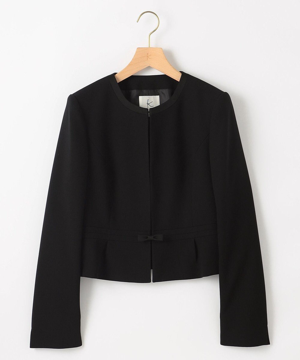 組曲 NOIR 【洗える】ウォッシャブルストレッチバーズアイ　ジャケット＋ワンピース 