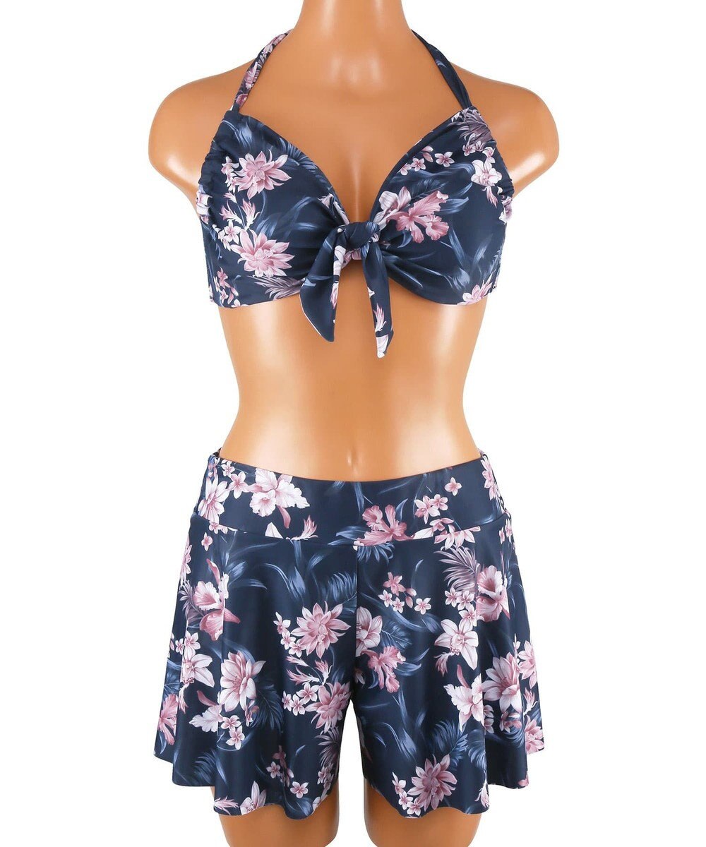 San-ai Resort（三愛水着楽園） 【新色ホワイト＆パープル入荷】４点セット水着　9M・11L【San-ai Resort（サンアイリゾート）】 