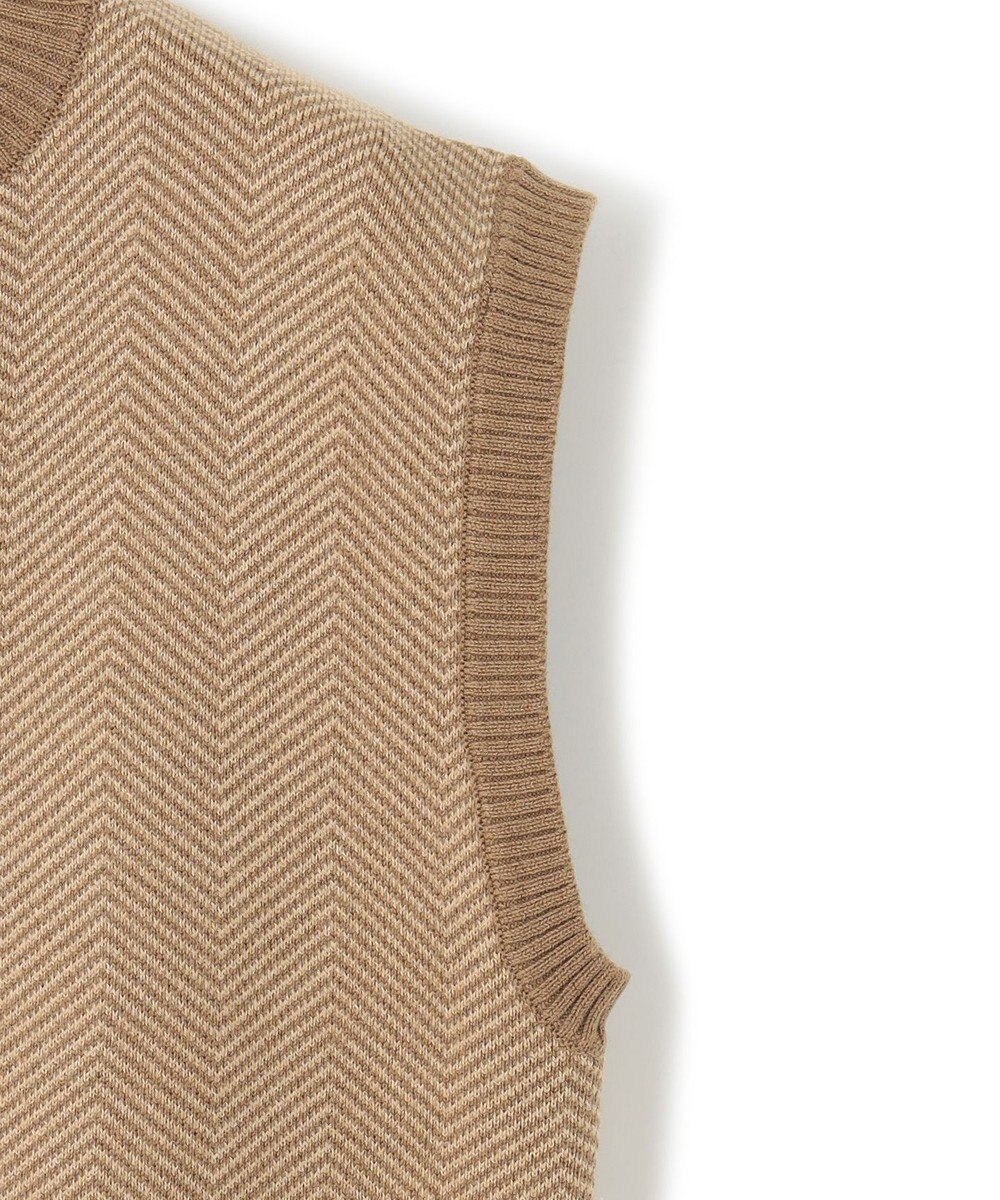 J.PRESS YORK STREET 【WOMEN】ヘリンボーンニットベスト 