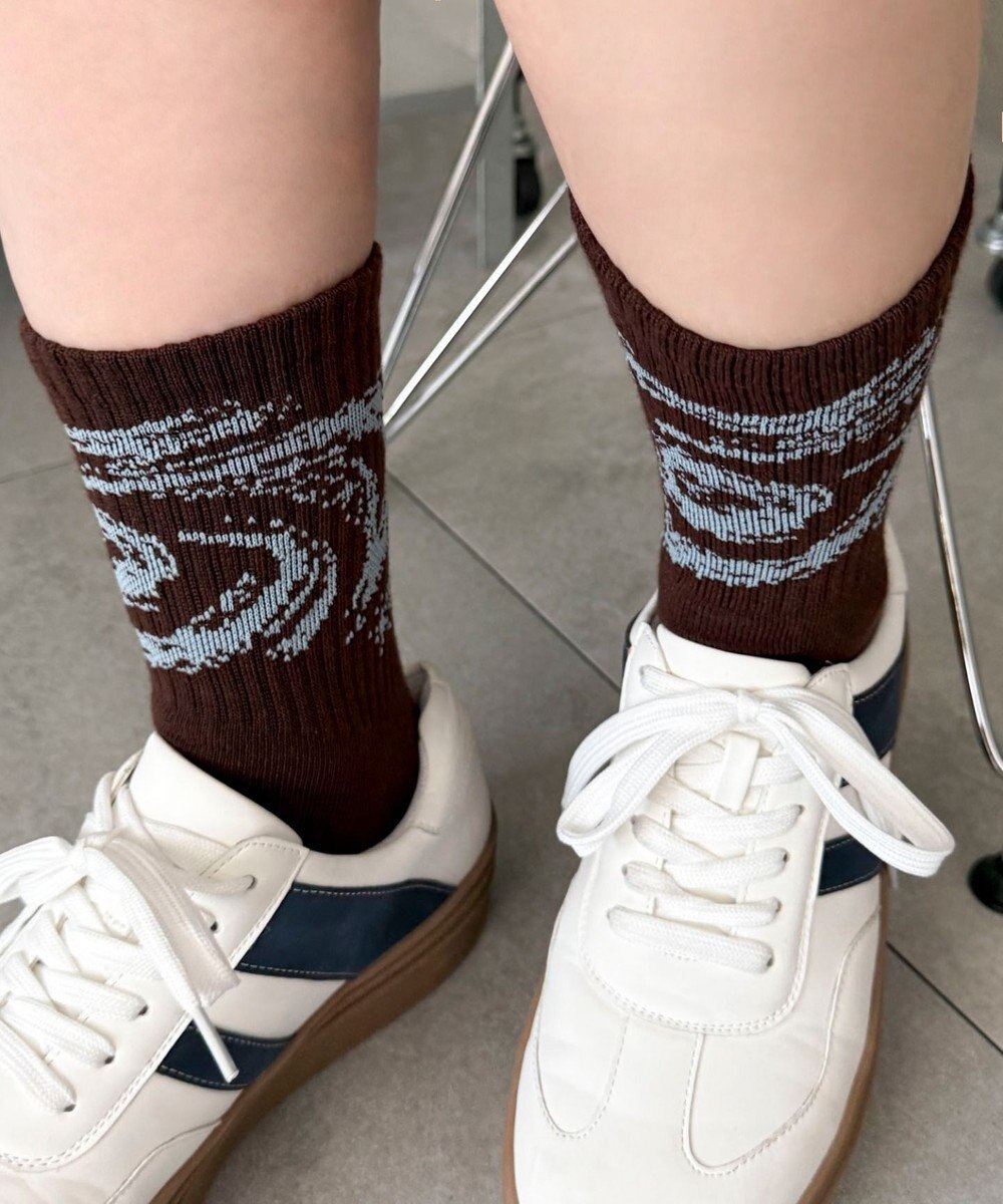 WEGO グラフィックデザインソックス 