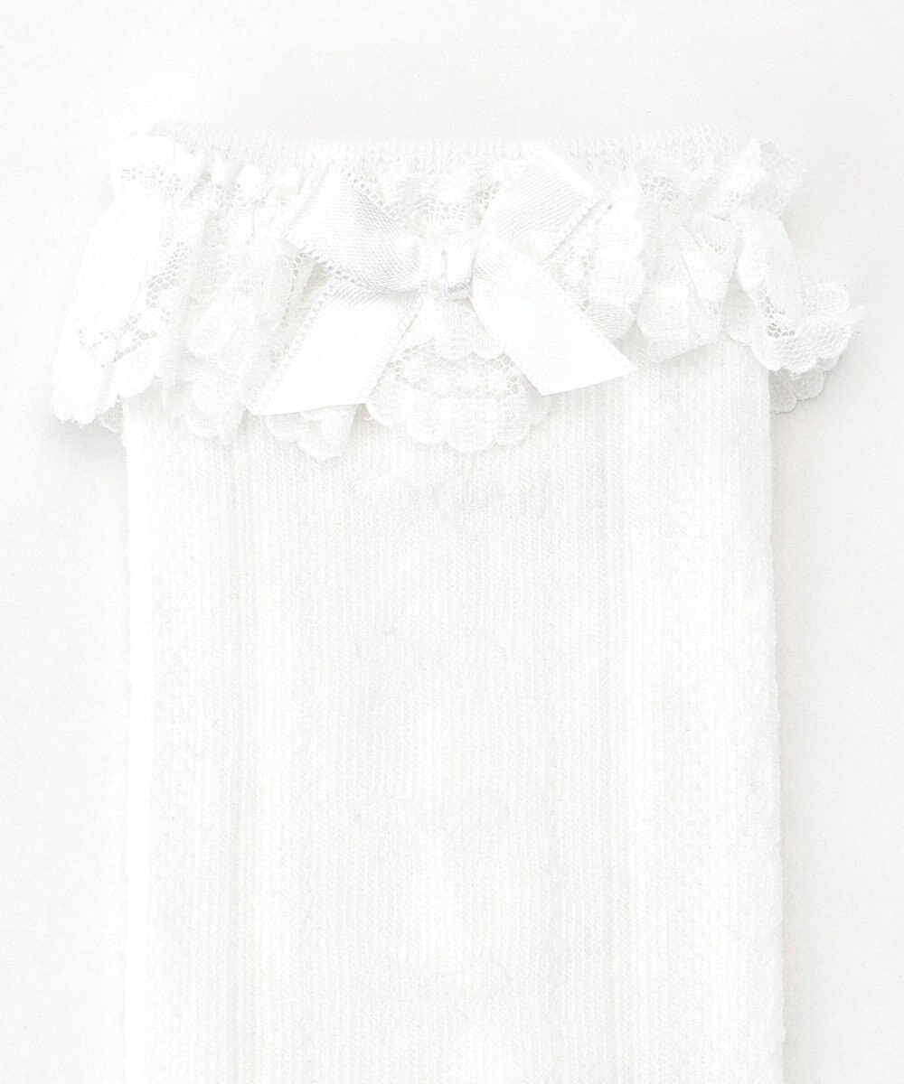 ANY KIDS レースハイソックス 