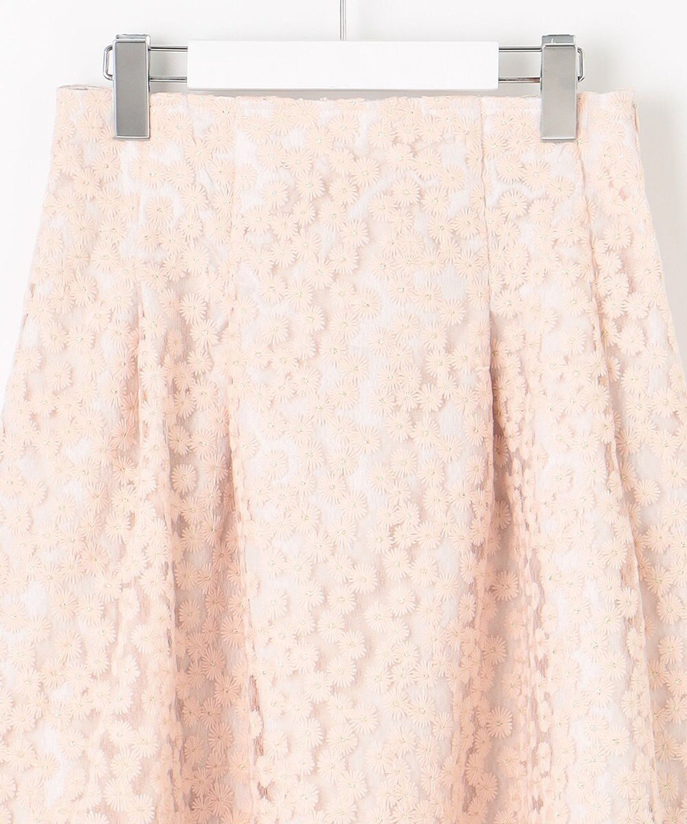 Feroux フラワー刺繍 フレアスカート 