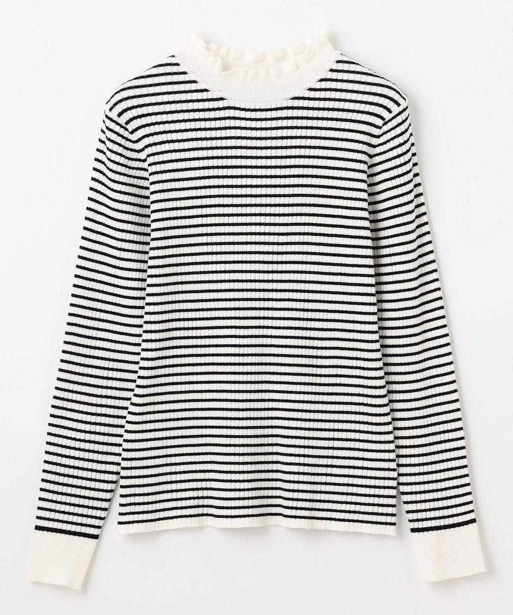 ANY 【洗濯機可】ウォームニットフリルプルオーバー 