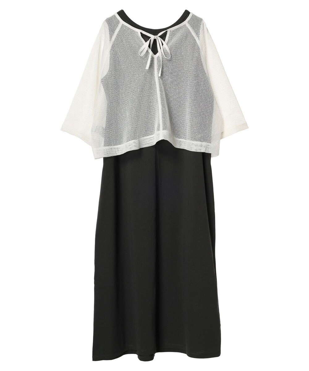 Green Parks ＳＥＴ２点　メッシュ＋ノースリーブワンピース 