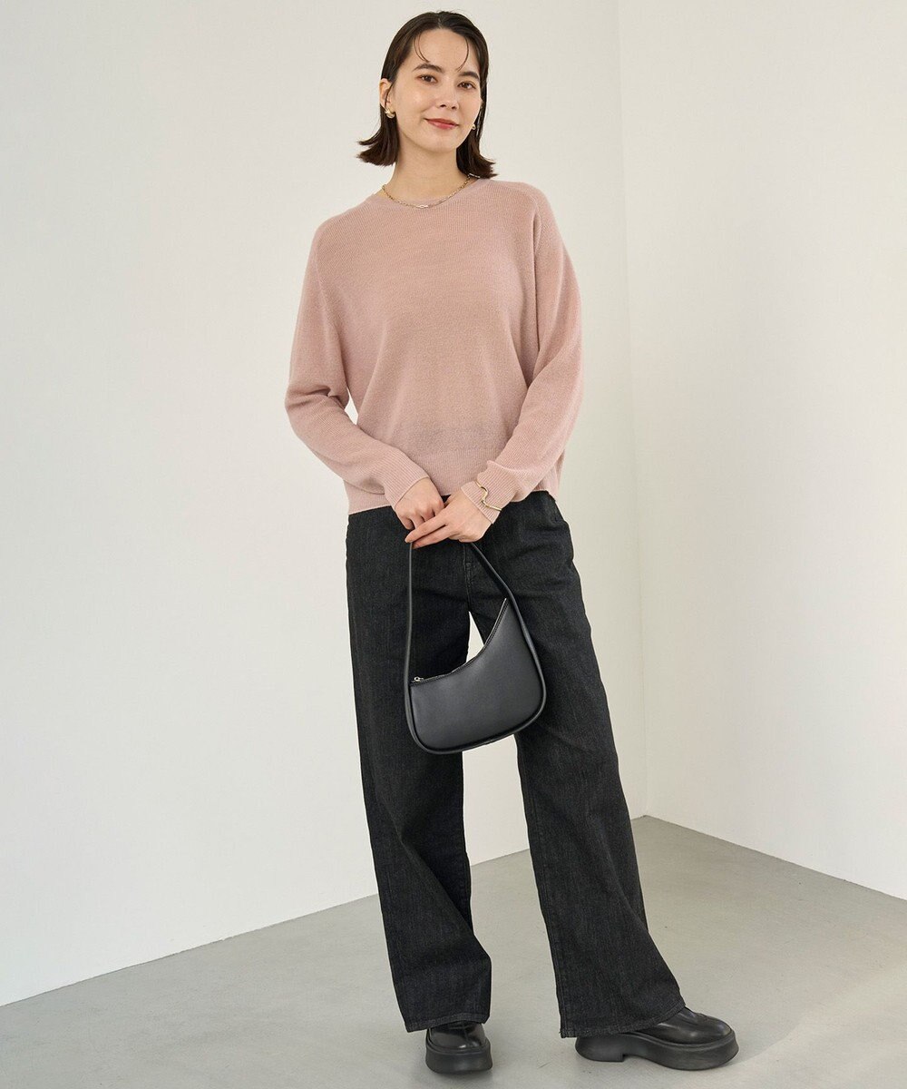 UNFILO ファインアルパカ クルーネック 