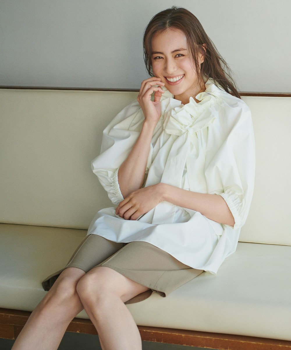 笹川友里さんコラボ ドローストリングカラーブラウス Newans ファッション通販 公式通販 オンワード クローゼット 笹川友里さんコラボ ドローストリングカラーブラウス Newans ファッション通販 公式通販 オンワード クローゼット