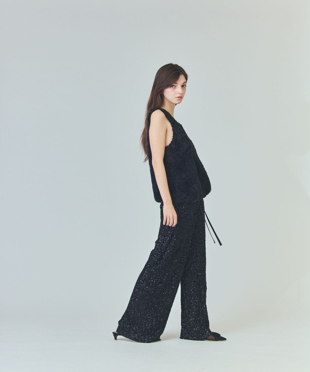 GRACE CONTINENTAL チュールフェザータンクトップ 