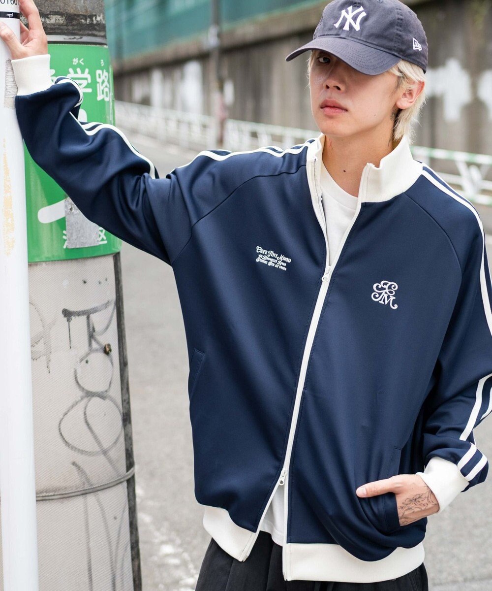 WEGO 【ユニセックスITEM/MLサイズ展開】ラグランライントラックジャケット 