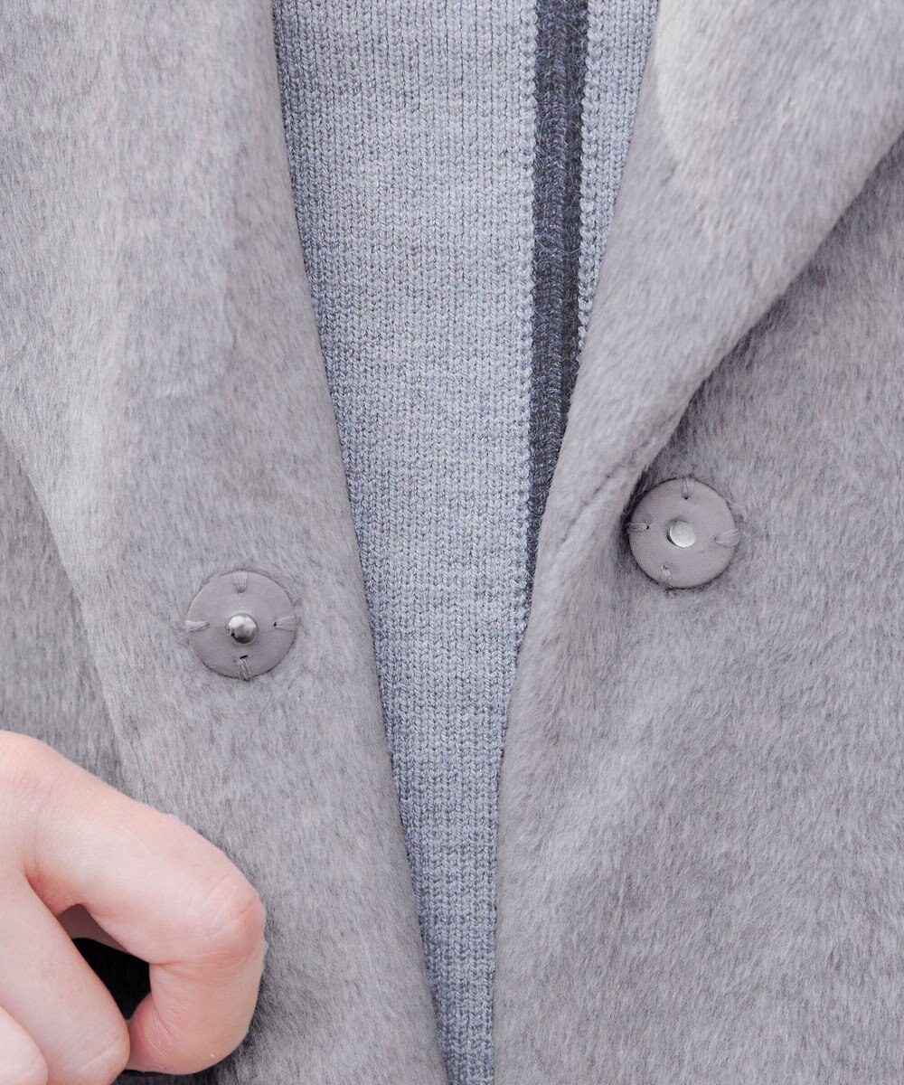 Tiaclasse モッサ風ダブルフェイスチェスターコート 