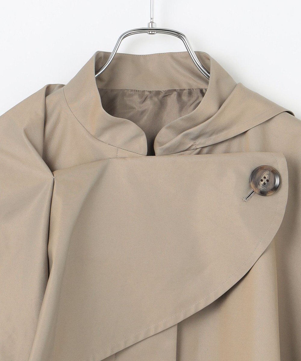 #Newans 【撥水】ラップストールケープトレンチコート 