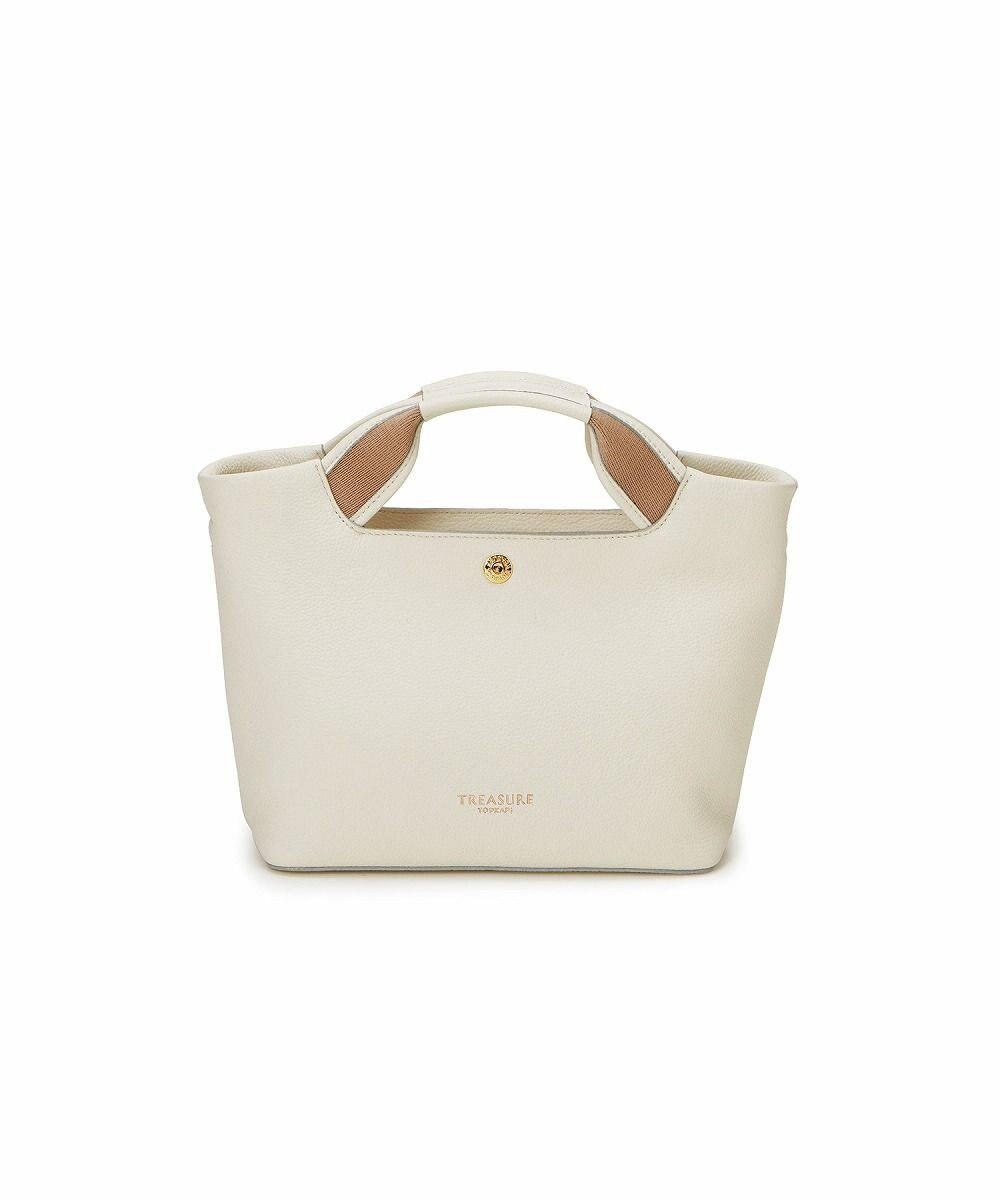 TOPKAPI 【TREASURE TOPKAPI】ソフトシュリンク テープハンドル ショルダー付きミニ トート バッグ 