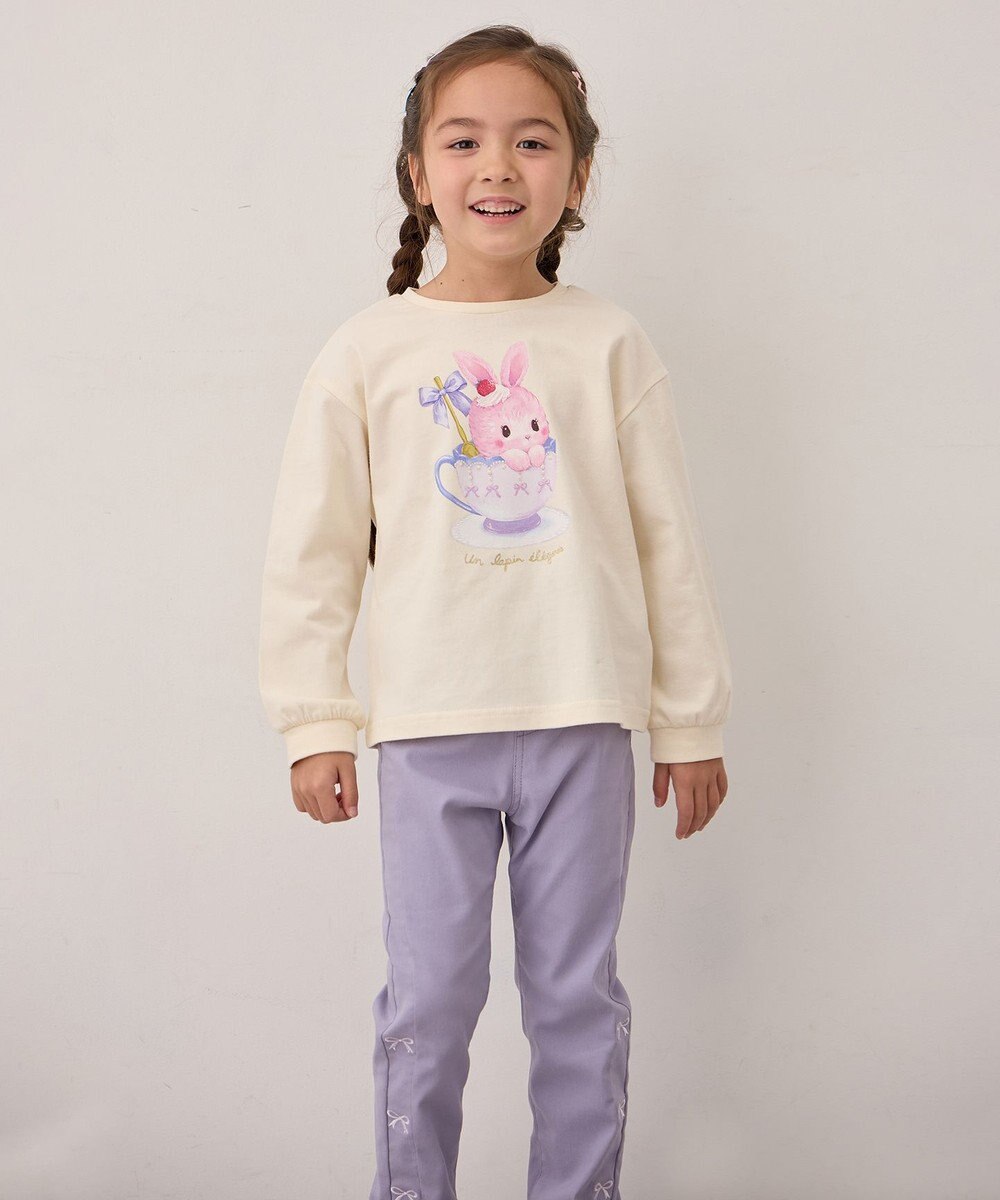 ANY KIDS アニマルモチーフ長袖Tシャツ 