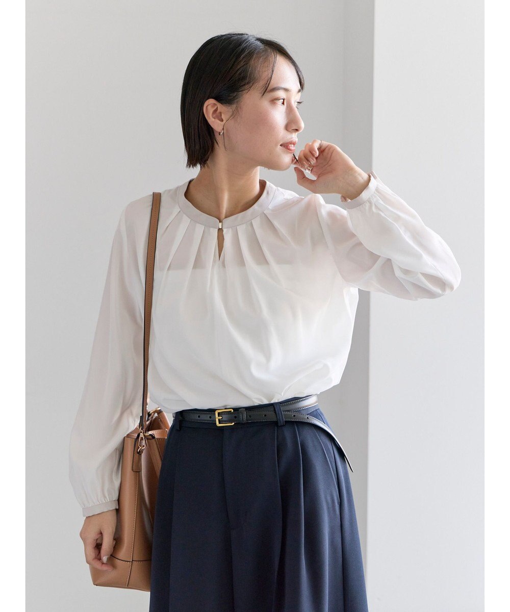 Te chichi スクエアチャームフロントタックブラウス 