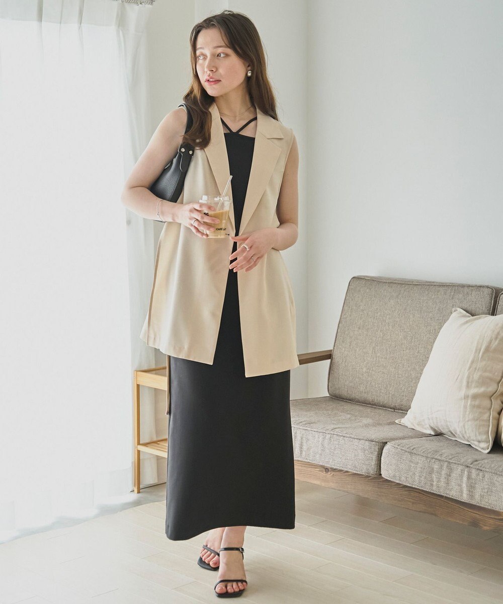 WEGO リネンライクサイドベルトベスト 