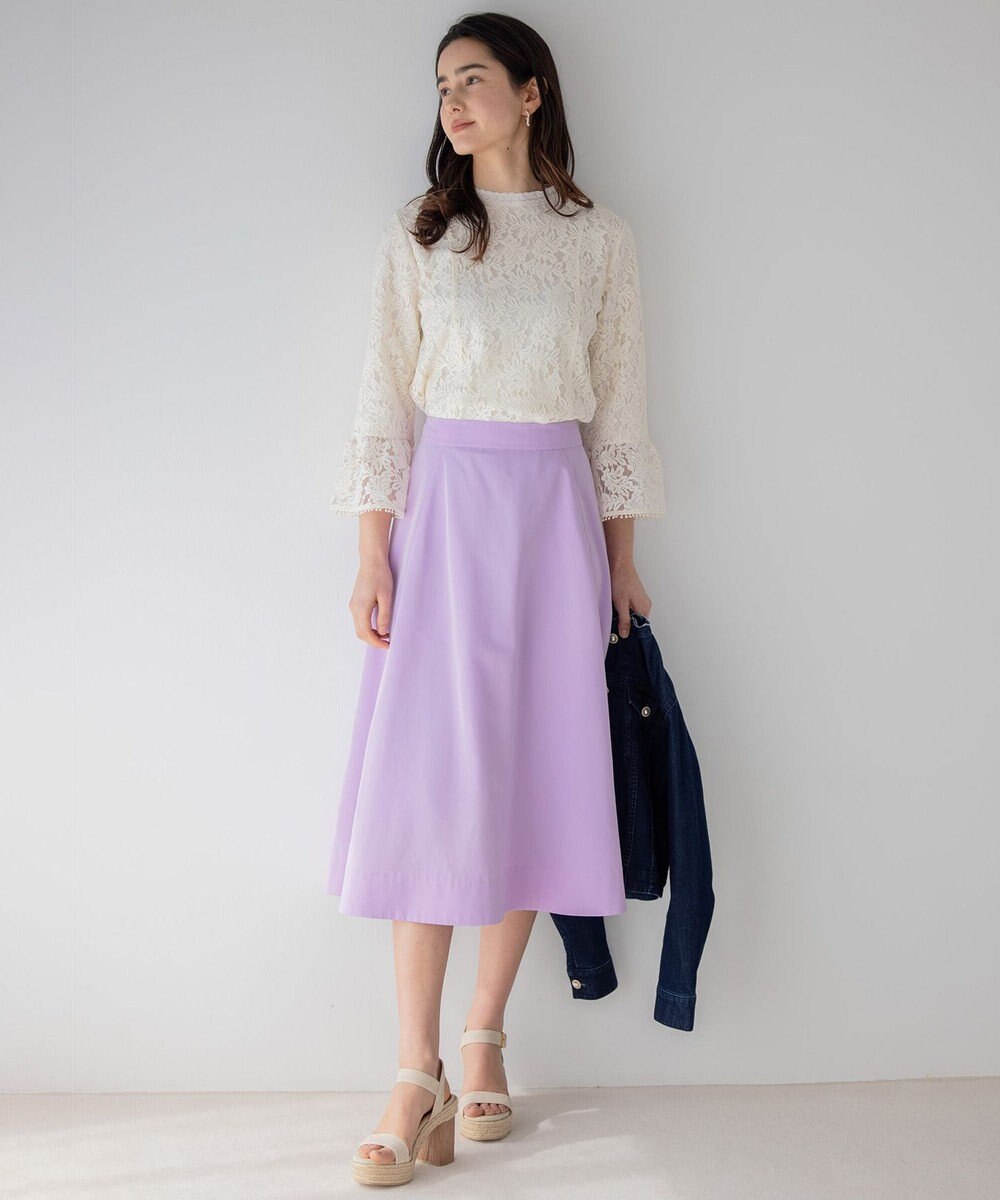 組曲 L 【23SS】ラッセルフラワーレースブラウス 