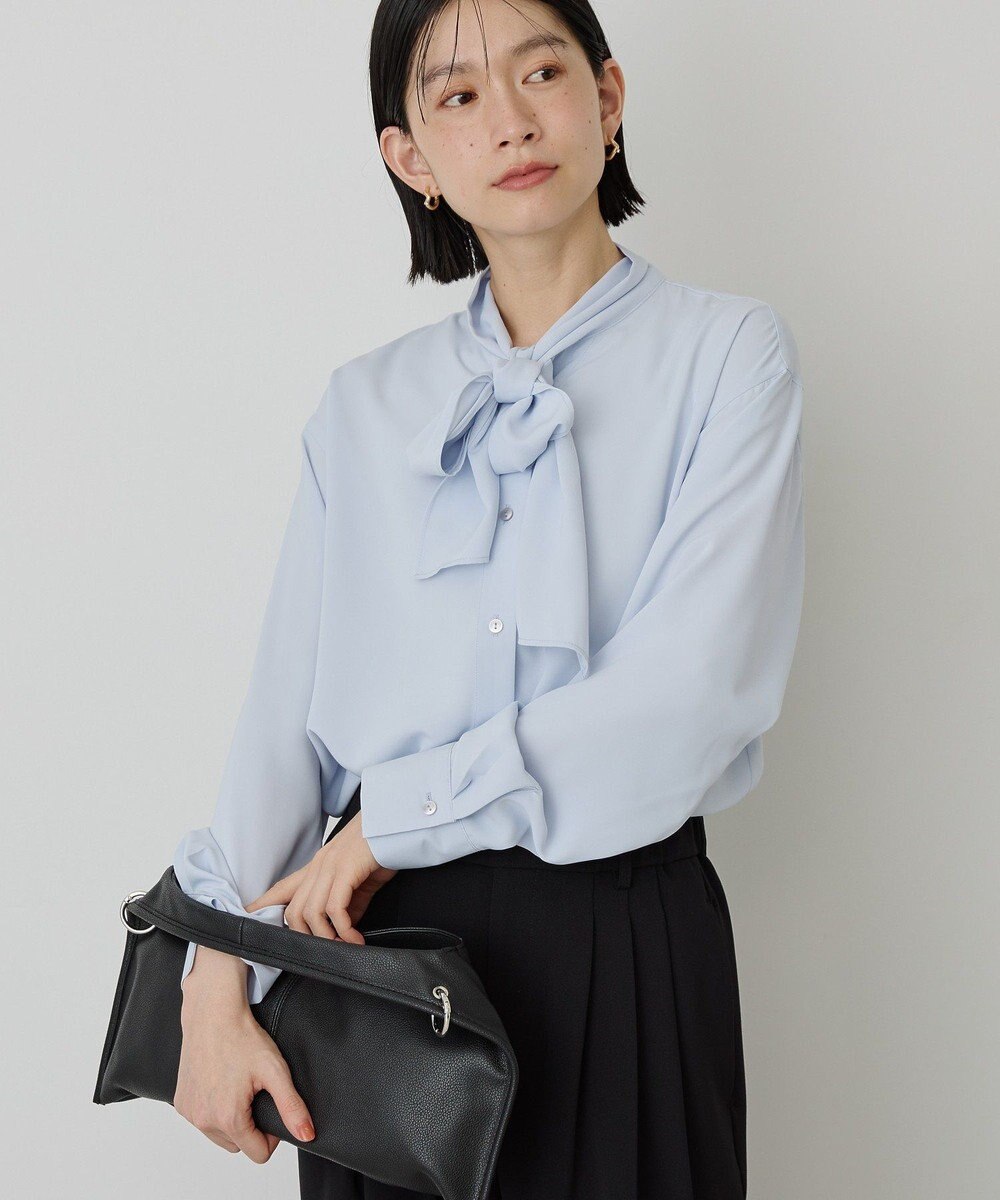 AMERICAN HOLIC 【イージーケア】ナロータイブラウス 