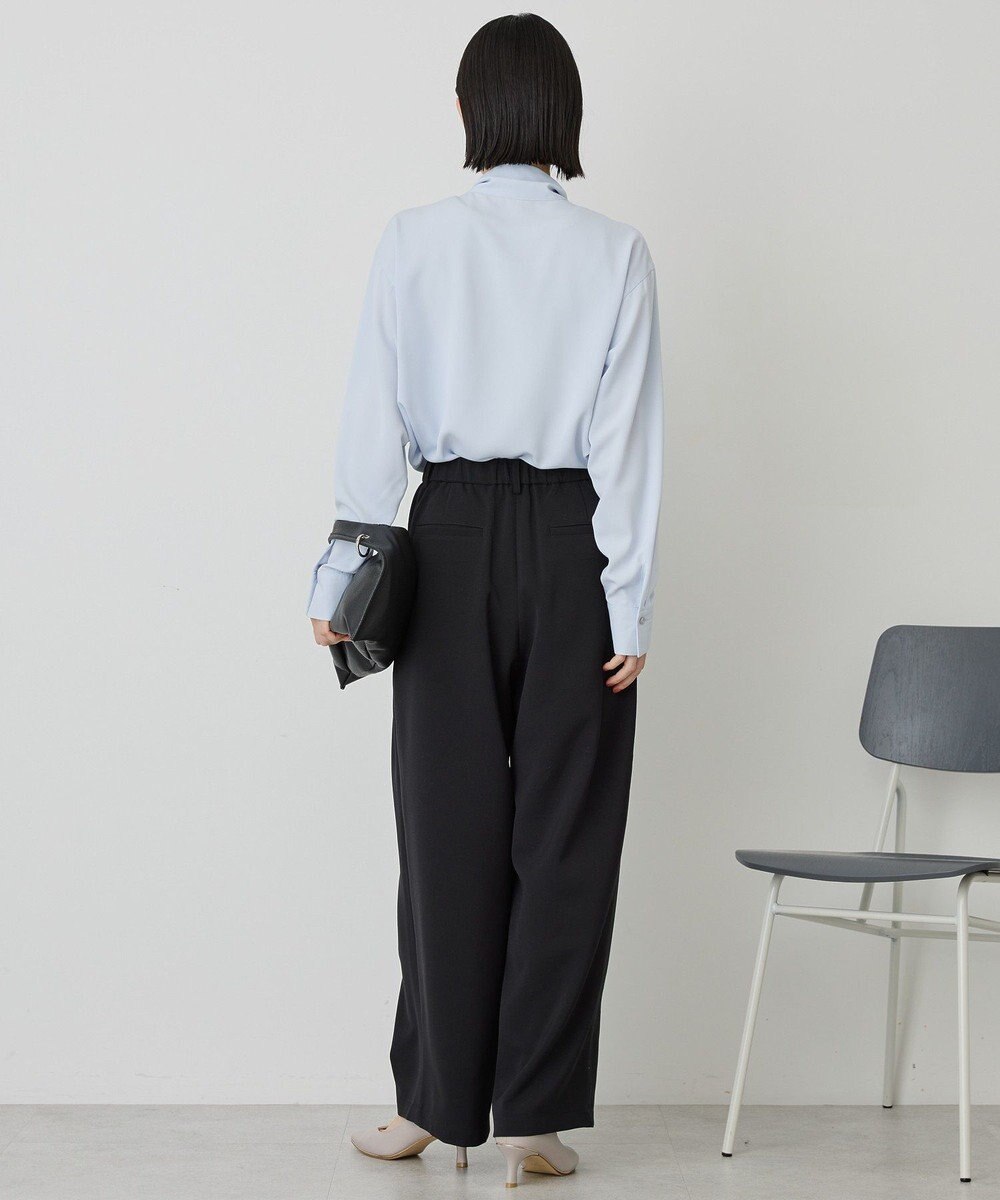 AMERICAN HOLIC 【イージーケア】ナロータイブラウス 