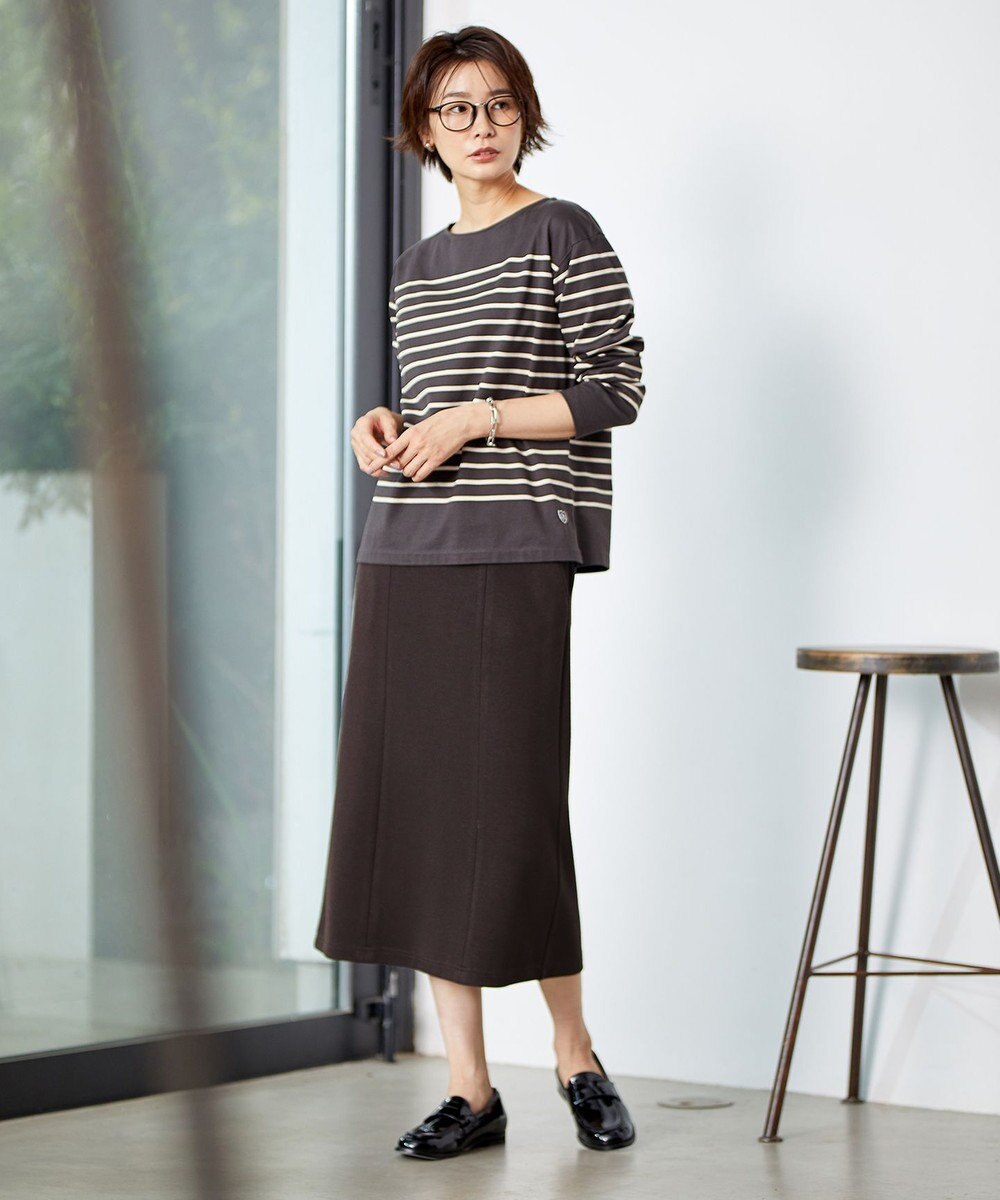 J.PRESS LADIES 【洗える】デュアルウォームポンチ スカート 