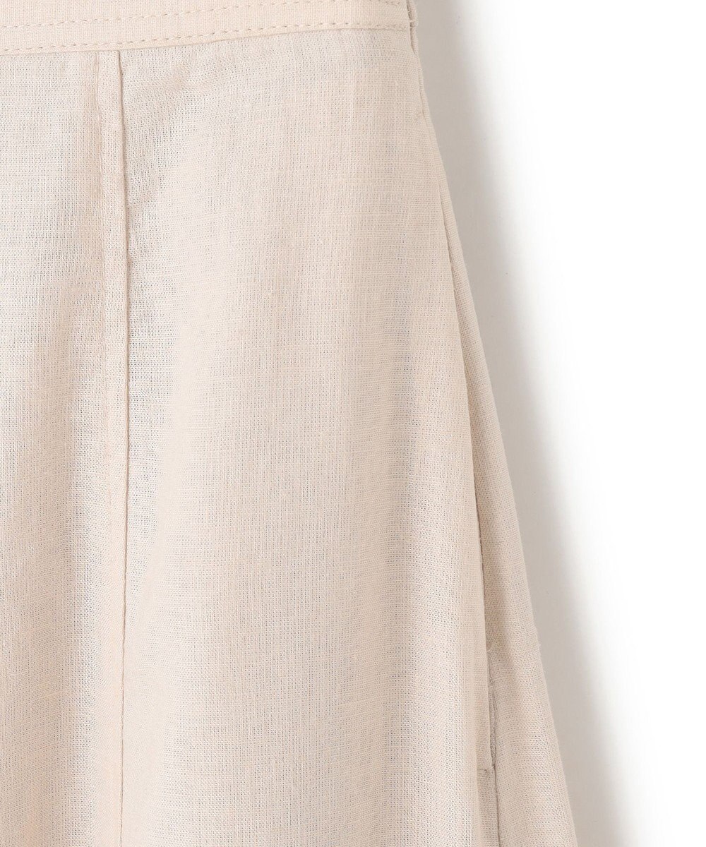 UNFILO リネンレーヨン セミフレアスカート 