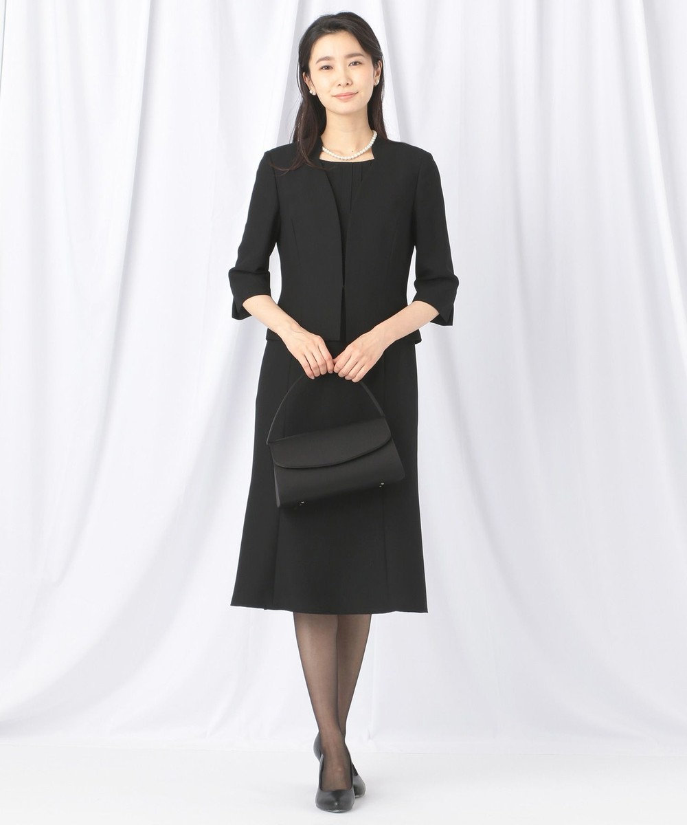 自由区 FORMAL 【前開きワンピース】ネルファータリンググログラン ジャケット+ワンピース 