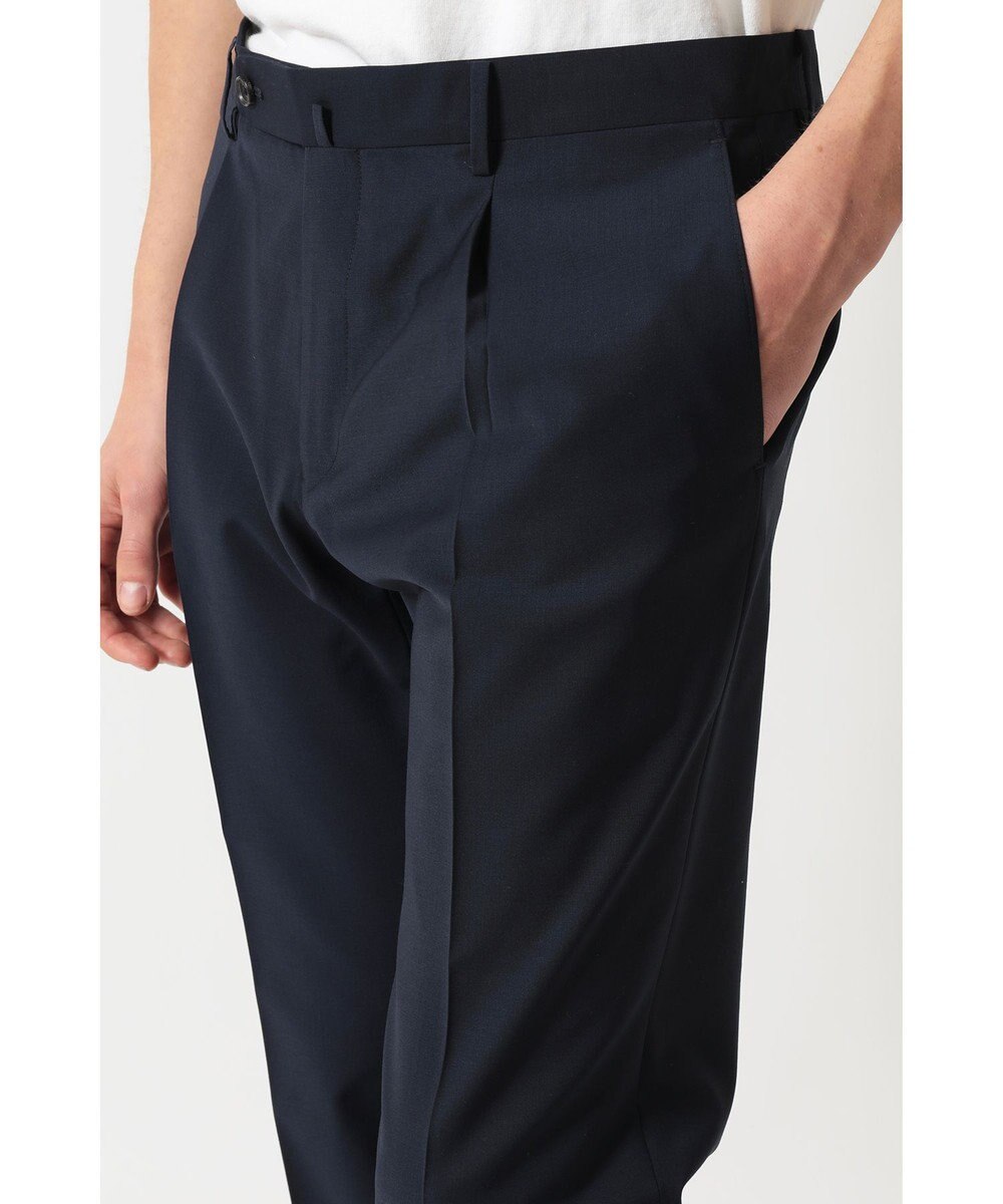 DAKS ウールブレンドストレッチテーパードスラックス 