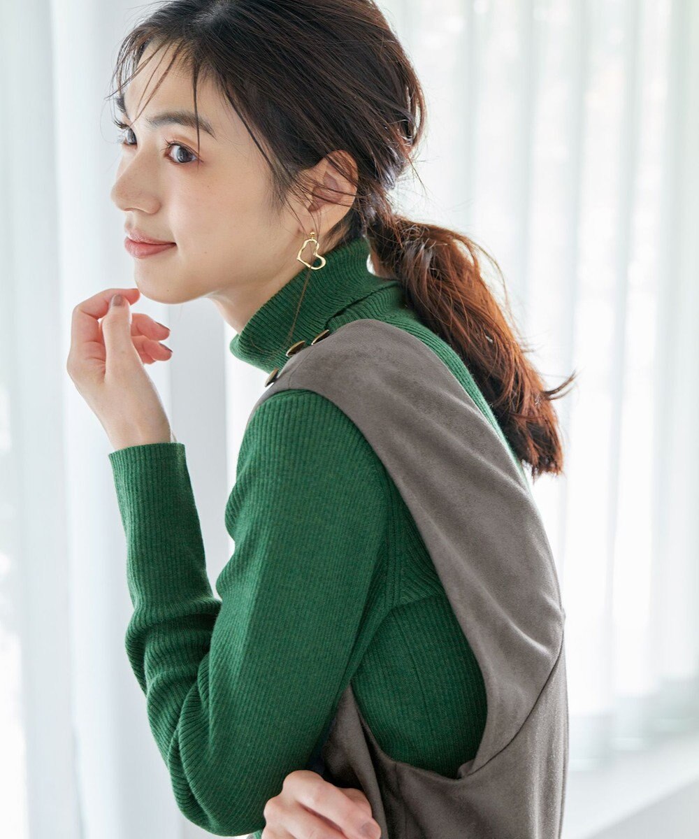 ANY ウールブレンドリブニット 