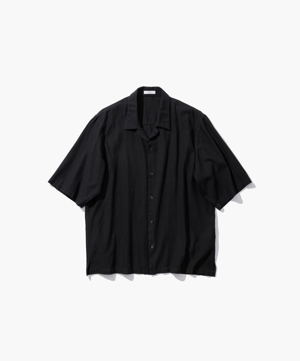 ATON COTTON SILK VIERA | オープンカラーハーフスリーブシャツ - UNSEX 
