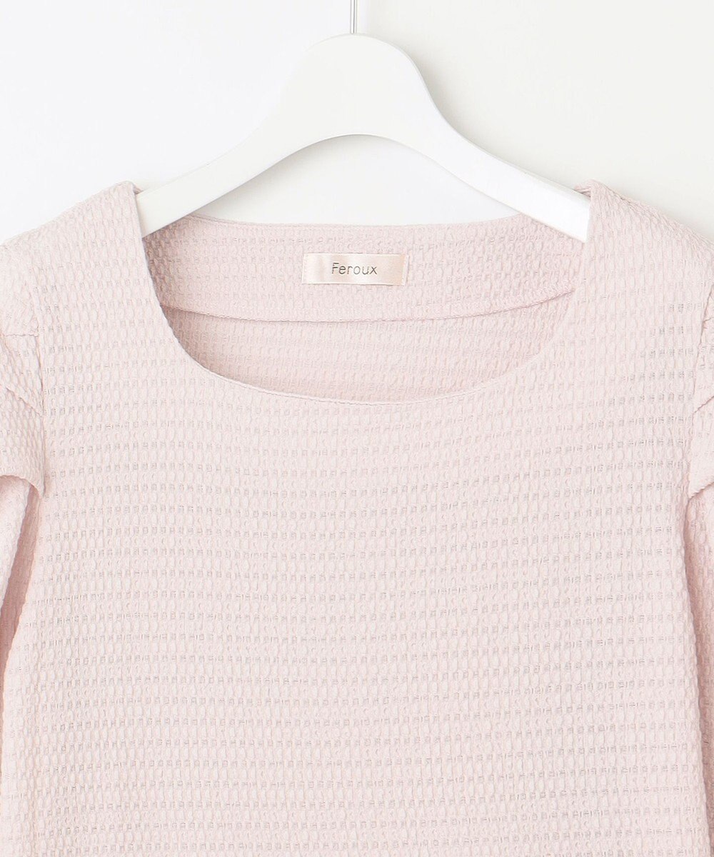 Feroux 【洗える】シュリンク プルオーバー 