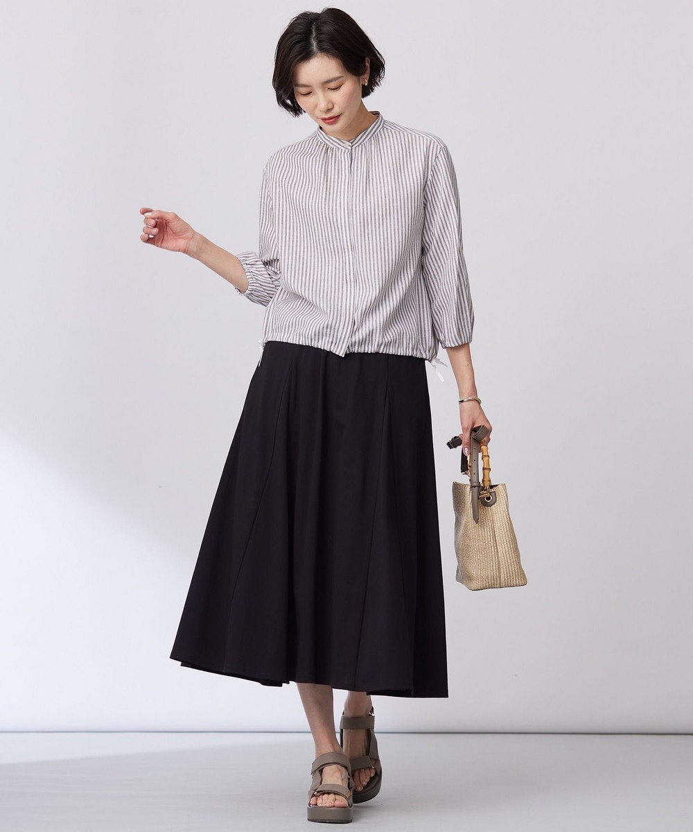 J.PRESS LADIES 【洗える】トリコットバイオ フレア スカート 