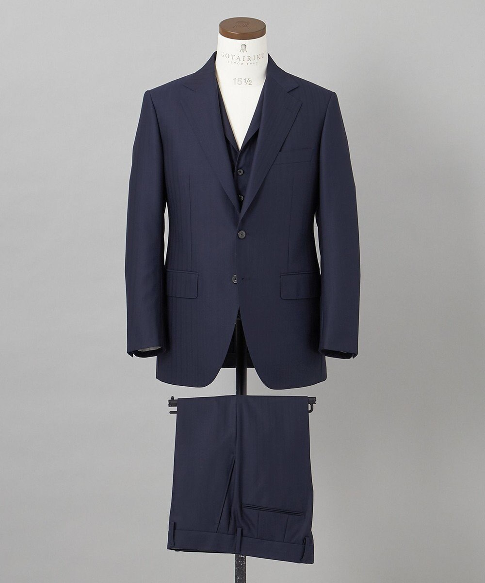 GOTAIRIKU 希少/五大陸限定【御幸毛織】コンパクトヤーン×SUPER120'sWOOL　3ピース（ペーパープレス加工） 