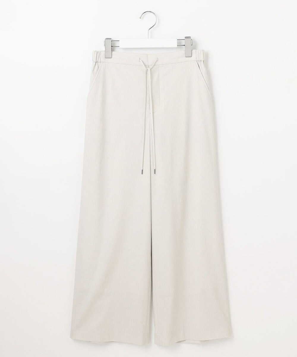 J.PRESS LADIES 【洗える】セルロースリネンストレッチ イージー パンツ 