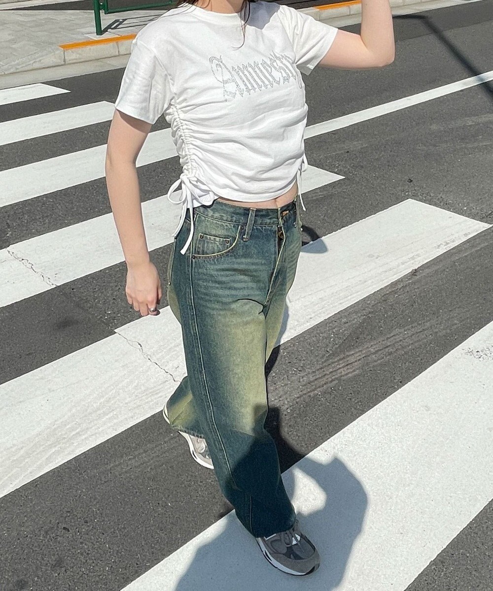 WEGO サイドドロストラインストーンT 