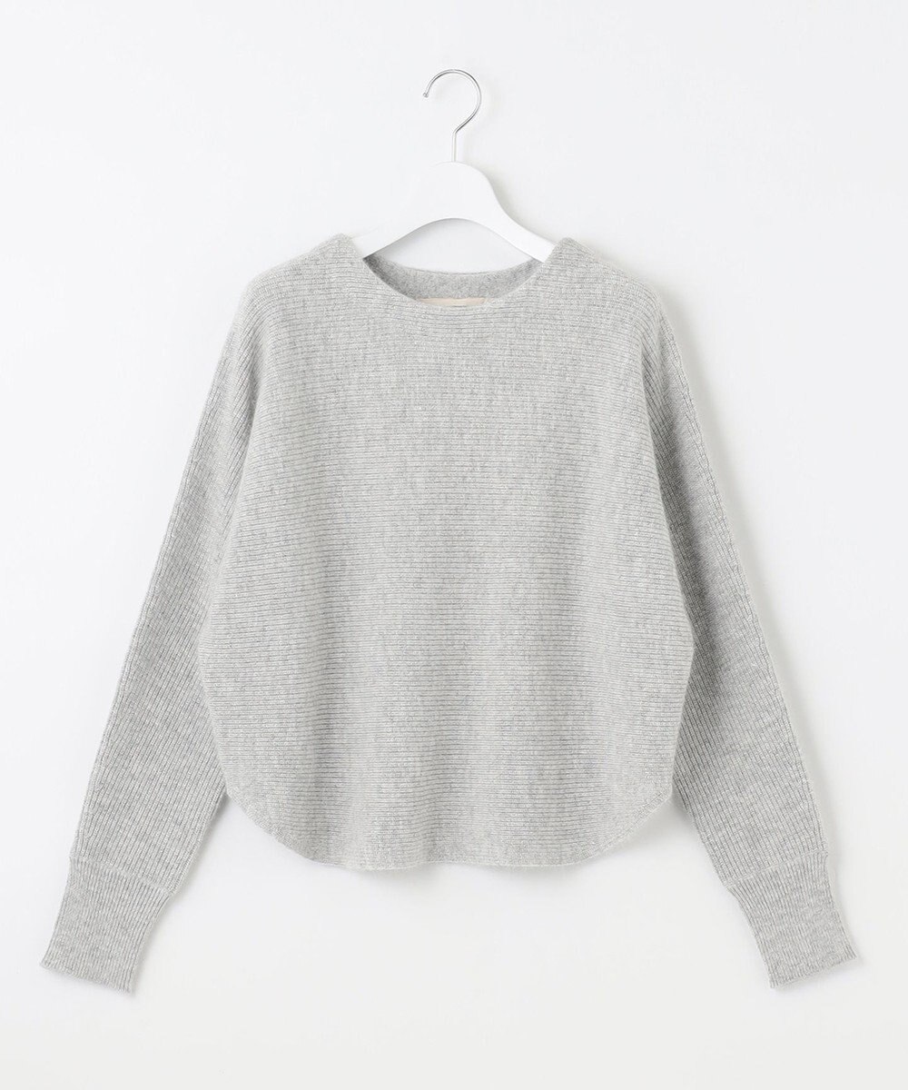 自由区 L 【洗える】シャイニールレックス ドルマンスリーブニット 