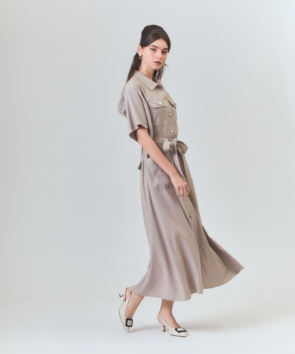 GRACE CONTINENTAL リネンデニムライクワンピース 