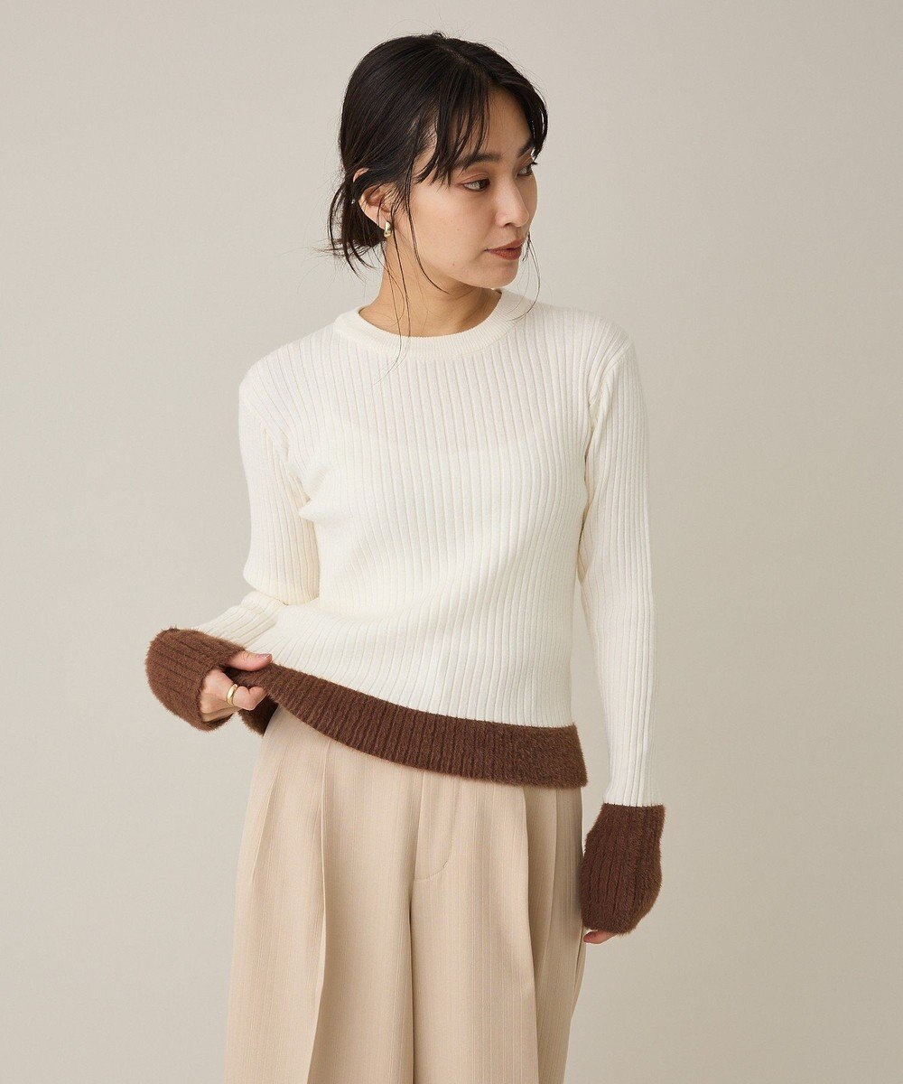 CRAFT STANDARD BOUTIQUE とてもち袖シャギーニットプルオーバー 