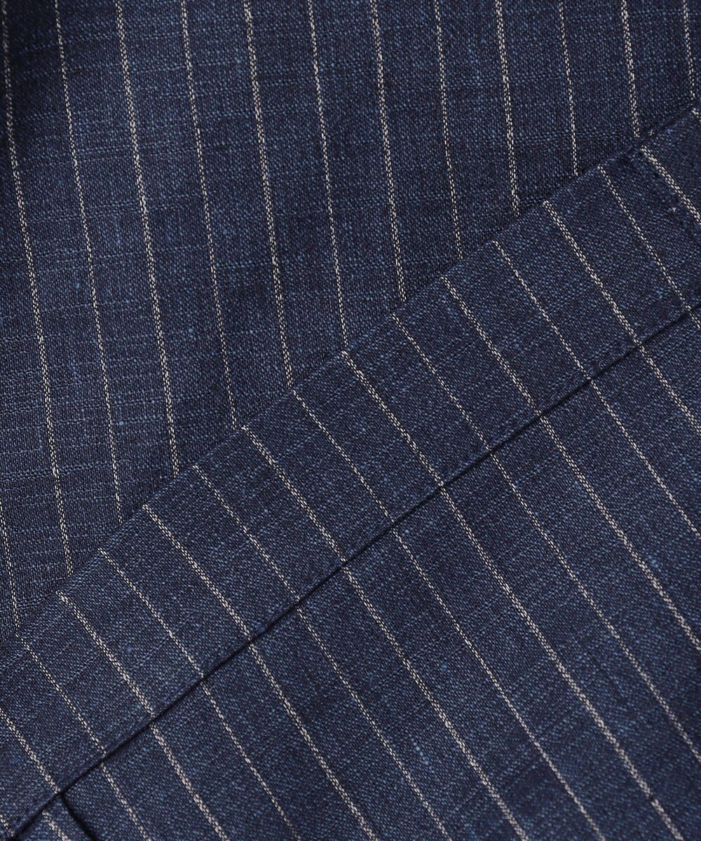 JOSEPH ABBOUD 【清涼/軽量/ストレッチ】ミックスリネンストライプジャケット 