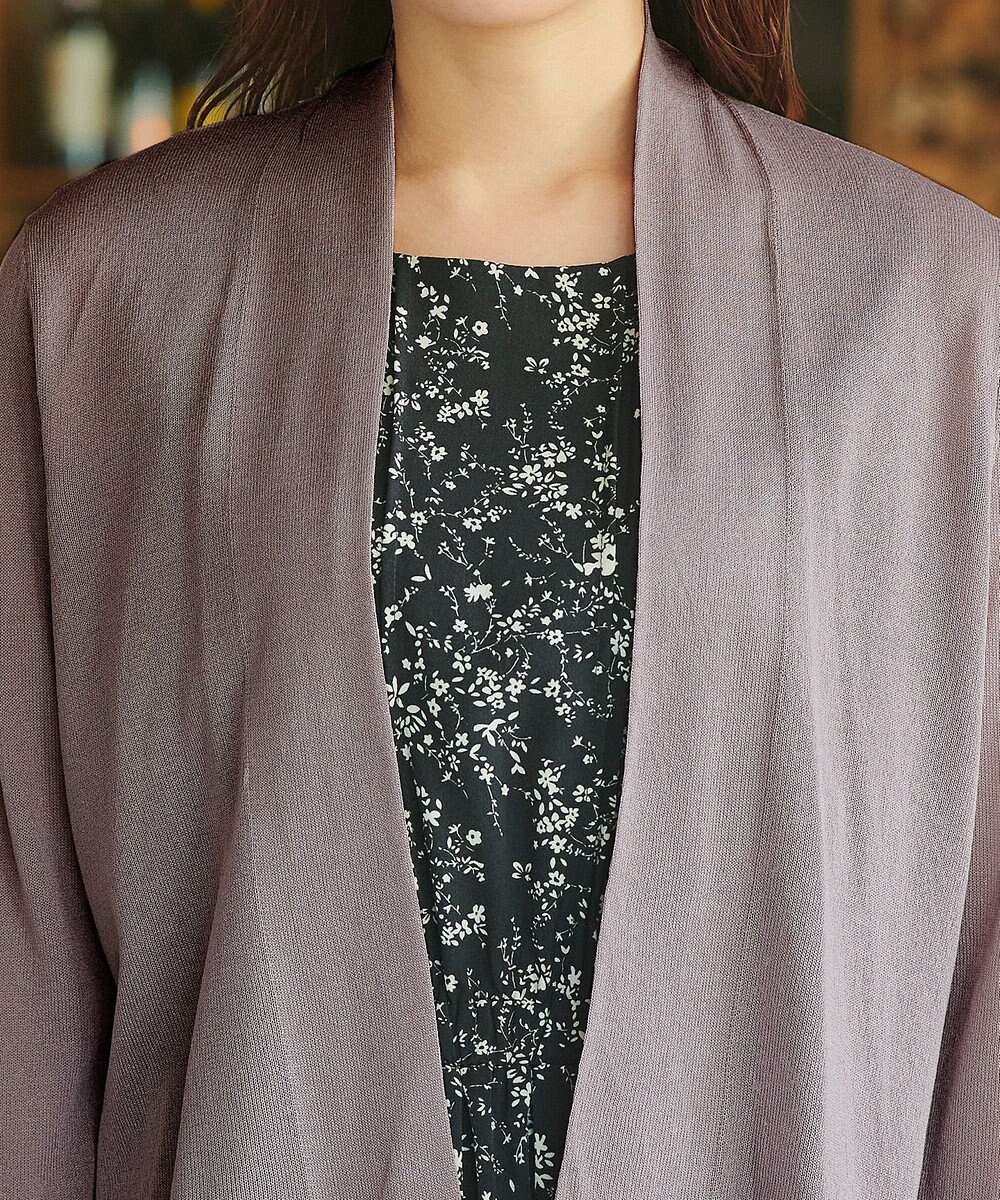 Tiaclasse L 【小倉優子さん着用・UVケア・接触冷感】ショートトッパーカーディガン 