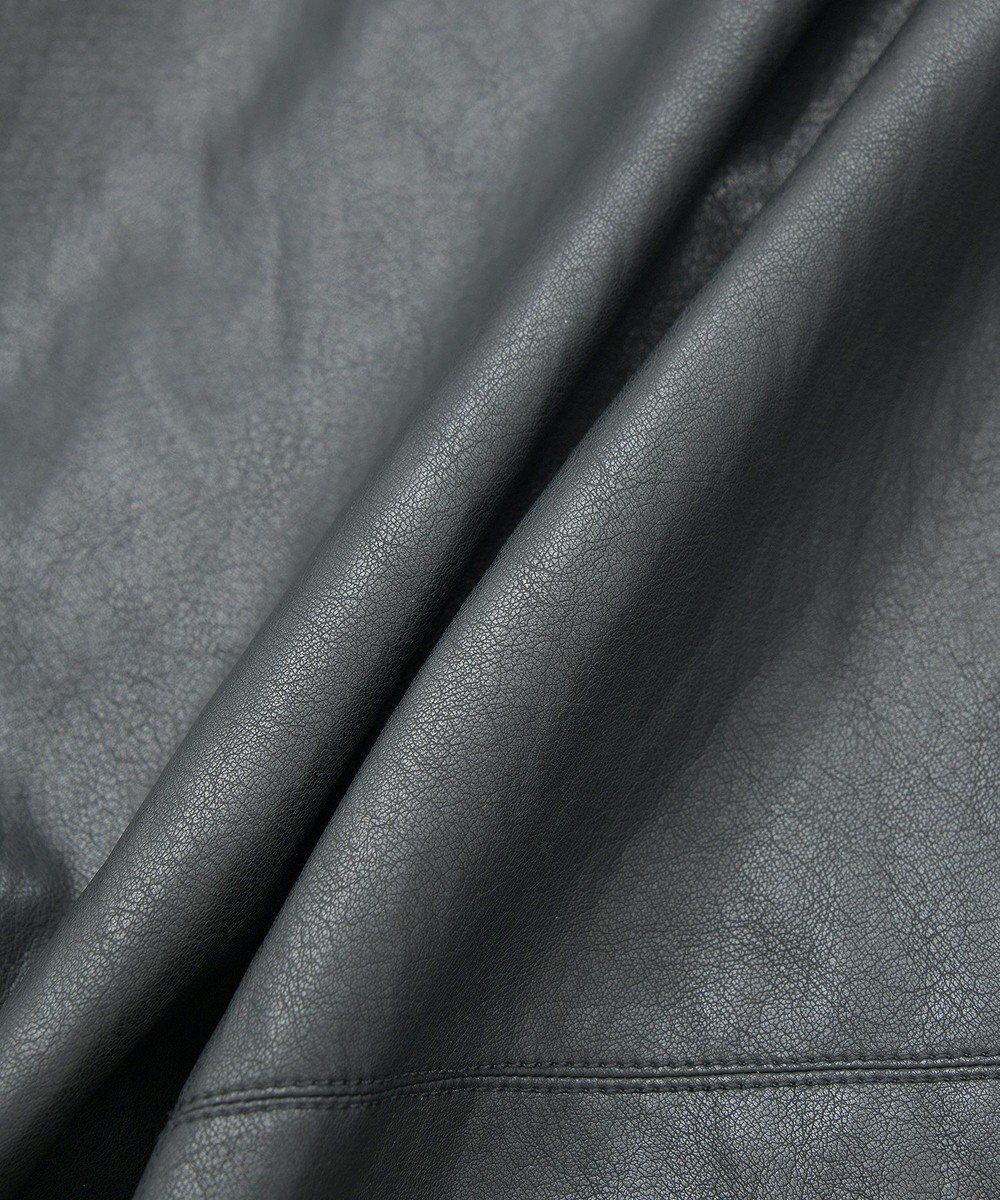 YECCA VECCA レザーライクシャツジャケット 