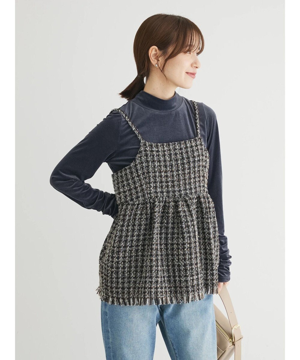 Green Parks ・ＥＬＥＮＣＡＲＥ　ＤＵＥ　ツイードバックリボンキャミ 