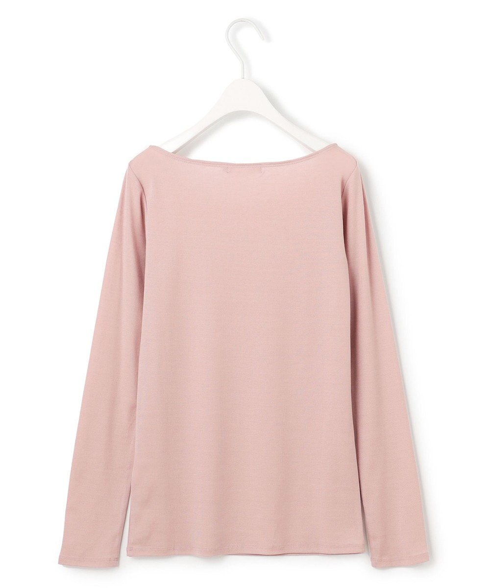 ICB L 【洗える】リヨセルカシミヤスムース ボートネックカットソー 