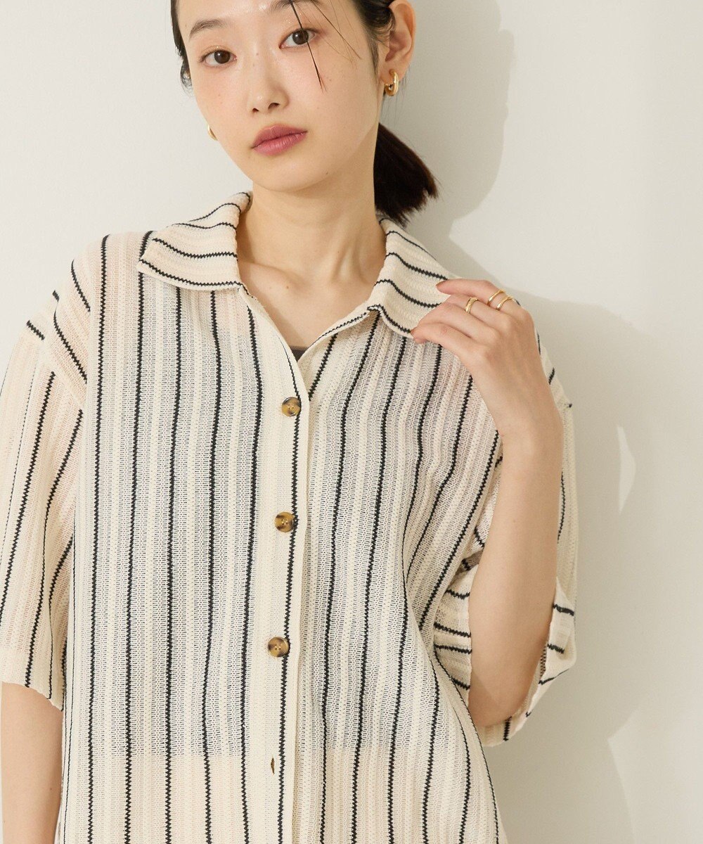 AMERICAN HOLIC メッシュ半袖ブラウス 