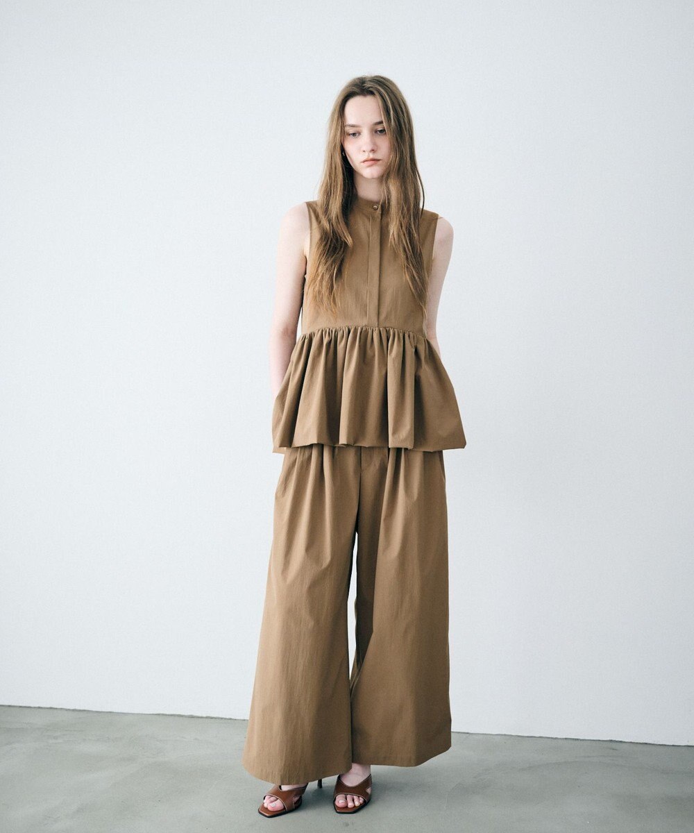 uncrave クールタッチカラータイプライター ワイドパンツ 