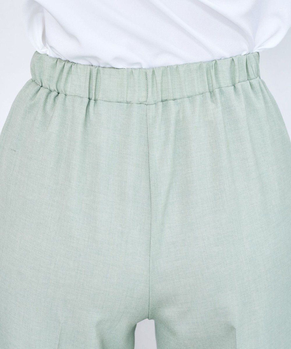 Tiaclasse 【日本製・洗える】麻調ワイドパンツ 