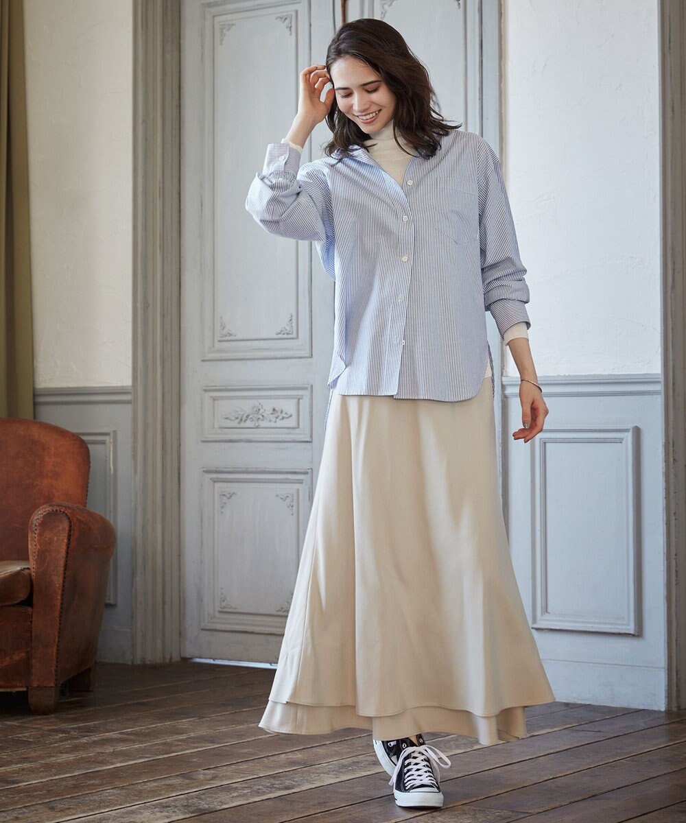 23区 【SLOW/一部店舗限定】コットンオックス シャツ 