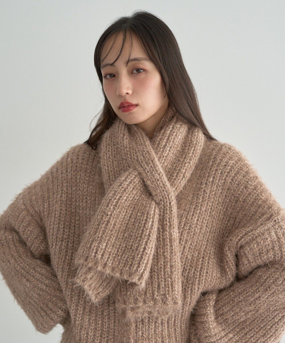 earth music&ecology カラーミックスシャギーマフラー 